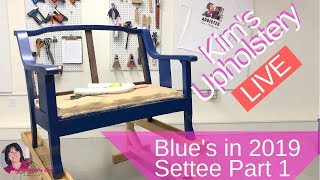 Upholstering A Vintage Settee [upl. by Aliahkim]