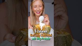 Gefüllte Zucchini mit Hack  5 Zutaten gesund amp einfach [upl. by Oirogerg]