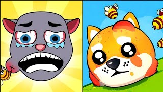 Sting the Doge VS Save the Doge  Satisfying ASMR Gameplay All Levels Max [upl. by Nomelihp779]