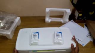 HP Deskjet 1112 Printer Unboxing [upl. by Ilhsa]