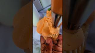 How to Make Adorable Pumpkin Cupcakes  Perfect Fall Treat 🎃🍂 [upl. by Laven]