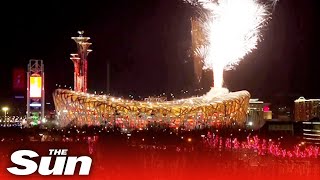 Beijing Winter Olympics kickstarts with AMAZING fireworks display [upl. by Nnainot]