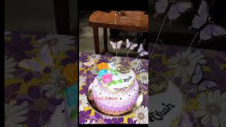 strawberry cake design🍓subscribe highlights views [upl. by Aerdnad]