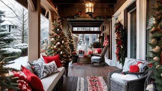 Christmas Front Porch Decorating Ideas Create a Festive amp Welcoming Entrance [upl. by Anitan]