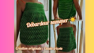 🧶 Tuto Tricot facile  débardeur summer [upl. by Siwel718]