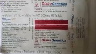 Glipon MF Tablet  Teneligliptin and Metformin Tablets  Glipon MF Tablet Uses Side effects Benefits [upl. by Steven]