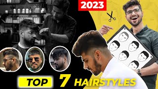 Top 7 Hairstyles for your Face shape  How to identify your face shape  Trending Hair style 2023 [upl. by Lleoj192]