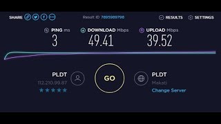 PLDT VDSL speedtest Modem ADSL2VDSL [upl. by Macdermot]