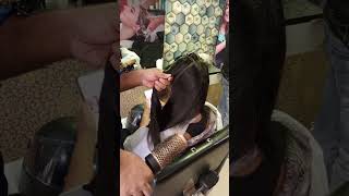 curtains bands long layer haircut styling video female anees family saloon  like YouTube share [upl. by Ellinej539]