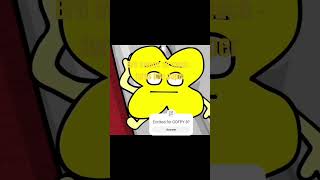 bfdi funny X turns into paper [upl. by Eimar]