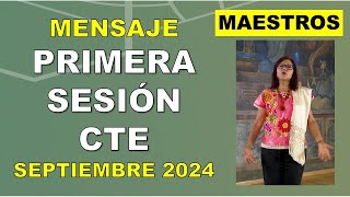 Mensaje de la secretaria de educación Primera sesión CTE septiembre 2024 Maestros [upl. by Finella]