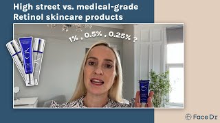 Dr Julia Explains  High street VS Medicalgrade retinol skincare products [upl. by Nomled]