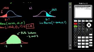 Finding Zscore Given Area  TI84 [upl. by Hilbert790]