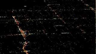 Twinkling city lights across the Los Angeles Basin [upl. by Layman]