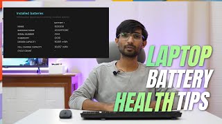 LAPTOP BATTERY HEALTH TIPS  HOW TO CHECK LAPTOP BATTERY HEALTH  WINDOWS [upl. by Curson414]