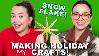 MAKING HOLIDAY CRAFTS Merrell Twins Live [upl. by Wil]