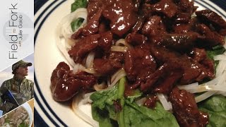 Easy Venison Korean BBQ Slow Cooker Recipe  JulieG TV FieldtoFork [upl. by Eninotna]