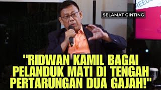 RIDWAN KAMIL BAGAI PELANDUK MATI DI TENGAH PERTARUNGAN DUA GAJAH [upl. by Danell]