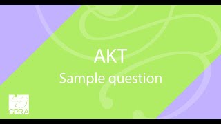 RACGP AKT sample question 1 [upl. by Marquardt]