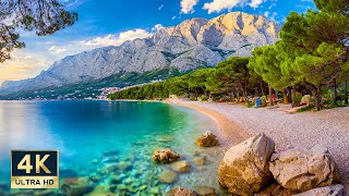 Makarska Riviera Croatia 🇭🇷 4K Podgora Tucepi Makarska Baska Voda Brela Walking Tour 2023 [upl. by Tarra486]