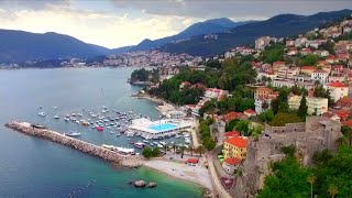 DRONE VIDEO HERCEG NOVI  MONTENEGRO  Aerial view [upl. by Wennerholn]