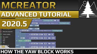 MCreator 20205  How to use the yaw procedure block [upl. by Nueovas]