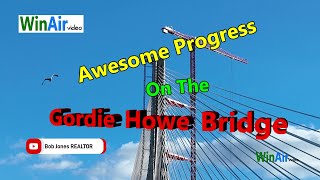 November 2024 Gordie Howe Bridge Construction PROGRESS [upl. by Aihsoem]