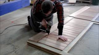 WOODVLOG FABRICATION PORTE ATELIER 3 [upl. by Kessiah269]