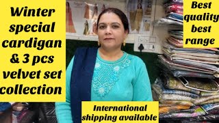 Winter special woolen cardigans amp 3pcs velvet set collection  Haridwar family vlogs 2023 [upl. by Haduj131]