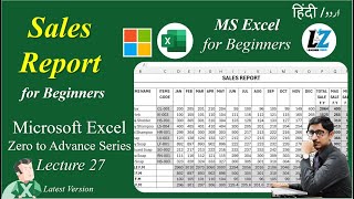 27 Annual amp Monthly Sales Report  Assignment 2  MS Excel Free Courses excel learning teacher [upl. by Nayrbo]