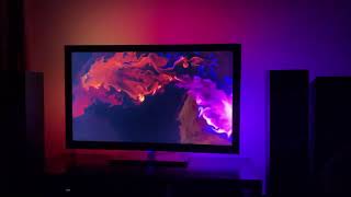 Temu LED TV Light Sync Box Audio Reactive Immersive Lighting System Fluid App [upl. by Shirleen277]