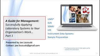 Part 1 Successfully Applying Laboratory Systems to Your Organizations Work [upl. by Kulseth]