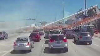 FIU BRIDGE COLLAPSE IN SLOW MOTION [upl. by Row912]