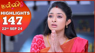 Malli Serial  EP 147 Highlights  22nd Sep 2024  Nikitha  Vijay  Saregama TV Shows Tamil [upl. by Uriia]