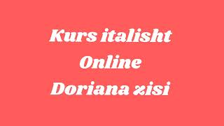 Kurse italisht online Doriana Zisi [upl. by Avehsile681]