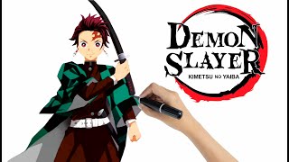 Demon Slayer papercraft ♡ Como hacer figuras de papel de tus personajes favoritos ♡ Kimetsu no yaiba [upl. by Kent986]