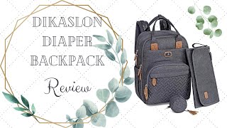 Dikaslon Diaper Backpack Review [upl. by Gayleen]