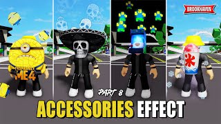 NEW ACCESSORIES WITH EFFECT In Brookhaven WID  Roblox Part 8 [upl. by Abijah694]