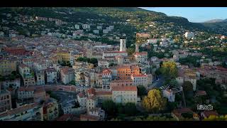 Flying over Grasse France [upl. by Llekim587]