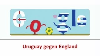 Uruguay gegen England Fußball WM 2014 Tore Tanz Doodle 18 [upl. by Hsirehc]