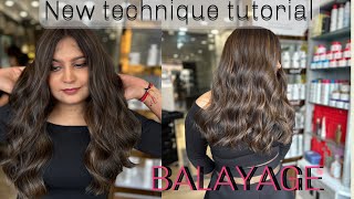 Caramel Balayage Hair Color Tutorial  New hair color color tutorial  balayage tutorial Hindi [upl. by Chipman25]