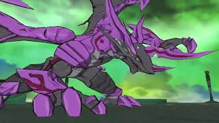 Delta Dragonoid Vs Omega Leonidas  Battle At The Park  Bakugan Battle Brawlers [upl. by Terryl]