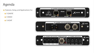 X32 Expansion Cards Webinar XDANTE XMADI XADAT [upl. by Bakeman]