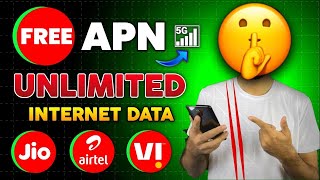 JIO AIRTEL VI FREE INTERNET 100  REAL FREE INTERNET ALL DEVICES [upl. by Ardnuhsor341]