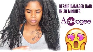 repair damaged hair using aphogee 2 step protein treatment [upl. by Eiramave]