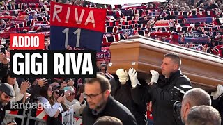 I funerali di Gigi Riva lultimo saluto a Rombo di tuono nella sua Cagliari [upl. by Sybil558]