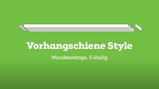 mömax Montageanleitung  Vorhangschiene Style 3läufig Wandmontage [upl. by Naivat]