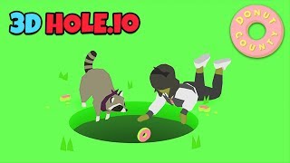 HOLES EVOLUTION  Donut County All Levels HOLEIO in 3D NEW IO GAME [upl. by Honan]