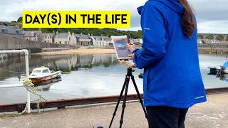 Some Days in the life of a Plein Air Painter in Scotland ✶ summer [upl. by Tandi]