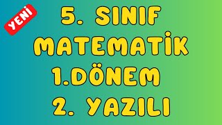 5 Sınıf Matematik  1 Dönem 2 Yazılı Soruları [upl. by Hanoy]